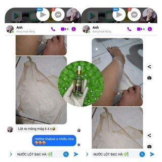 Nước lột da bạc hà