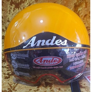 Nón bảo hiểm 1/2 andes 139 kính âm