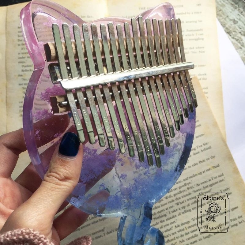Đàn Kalimba mèo handmade bằng resin độc đáo
