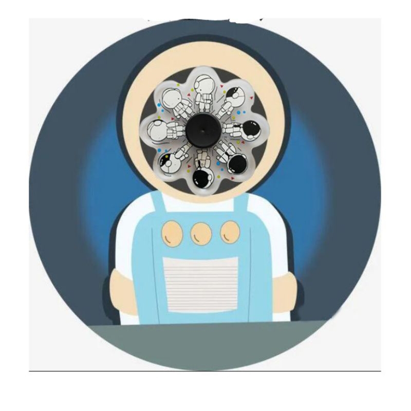 Đồ chơi xoay 360 độ giảm stress R188 mang nhân vật hoạt hình đang di chuyển,,,