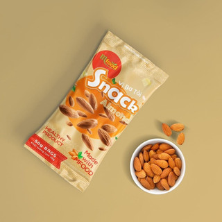 Snack hạnh nhân vị bơ tỏi túi 30g .