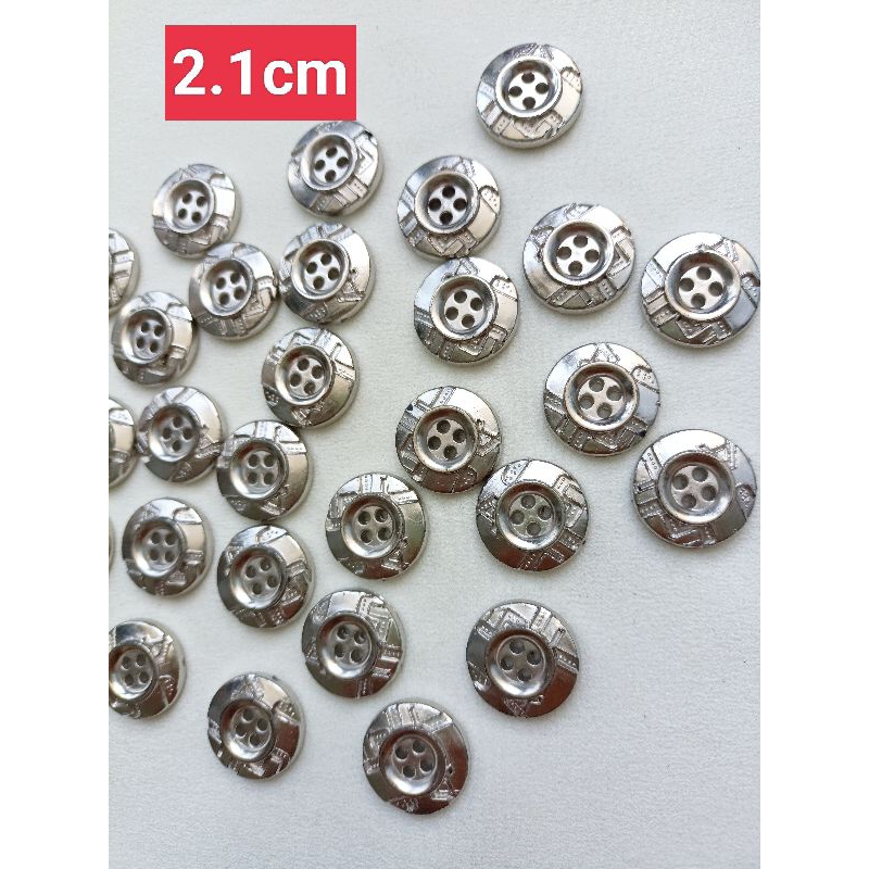 GÓI 10 NÚT BẠC SIZE 2.1cm