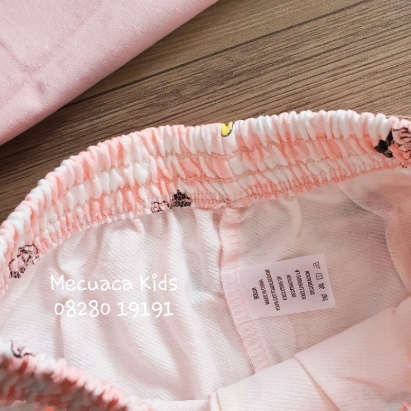 Bộ cộc tay thun cotton Mickey MW cho bé gái