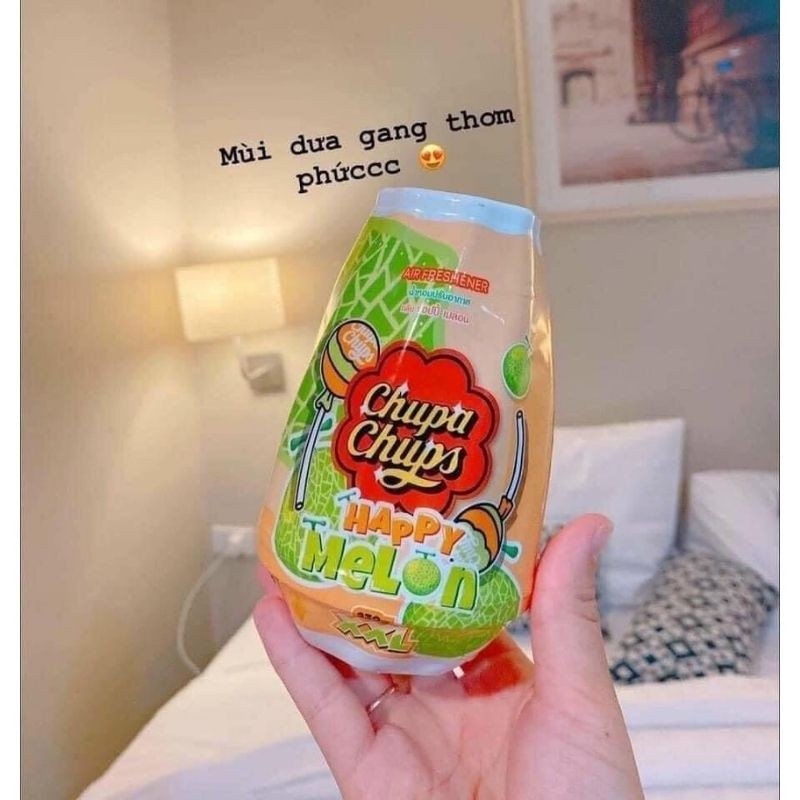 SÁP THƠM CHUPA CHUPS GEL AIR FRESHENER NGỌT LỊM KẸO TRÁI CÂY SIZE LỚN SỬ DỤNG ĐẾN 45 NGÀY