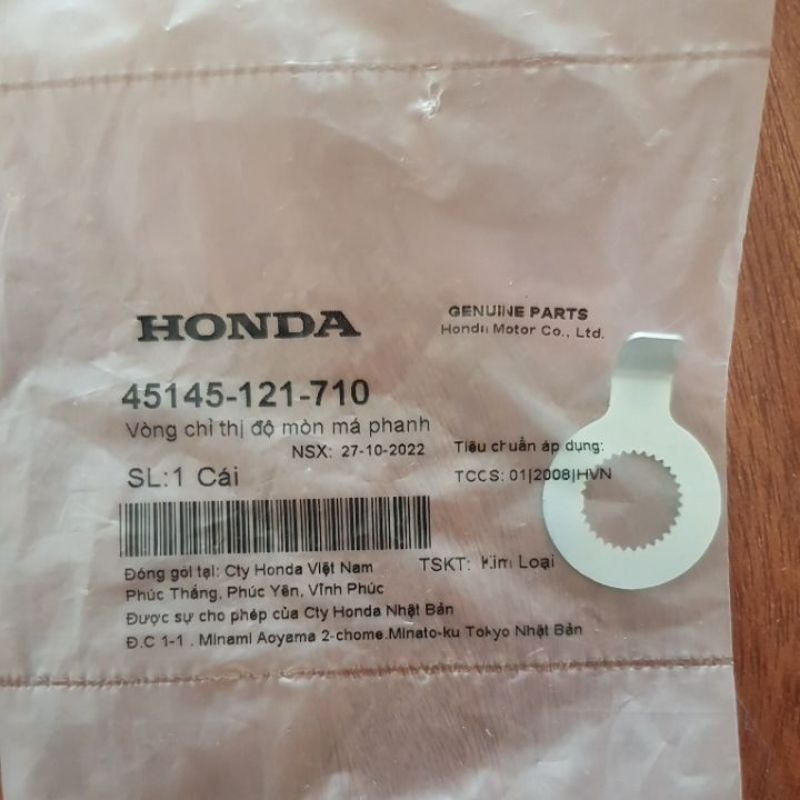 Vòng chỉ thị độ mòn má phanh