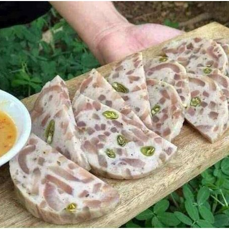 Chả da heo ớt xiêm xanh Huế cây 500g❤️ Tmart - thực phẩm sạch