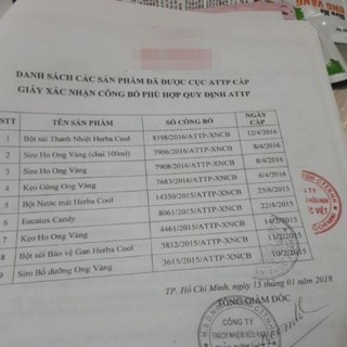 Siro ho ong vàng gói