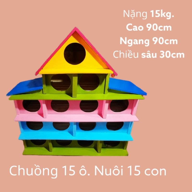 chuồng bồ câu 15 ô, gỗ thông, full màu. gọi shop 09765678=34 để dc hổ trơn 50% phí ship