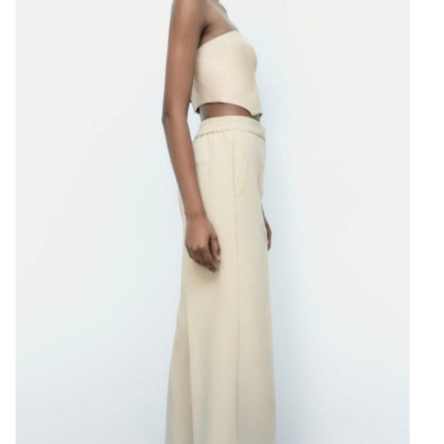 #399 Quần tây ống suông Zara - Màu Kem -Thời Trang Nữ VNXK