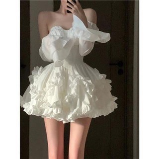 [ORDER] VÁY TRẮNG TIỂU THƯ CÚP NGỰC