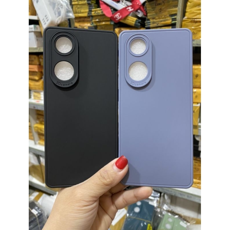 Ốp lưng Oppo Reno 8T 5G dẻo màu có bảo vệ camera