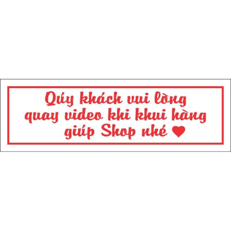 Combo 500 tem dán quay video khi bóc hàng dành cho các shop