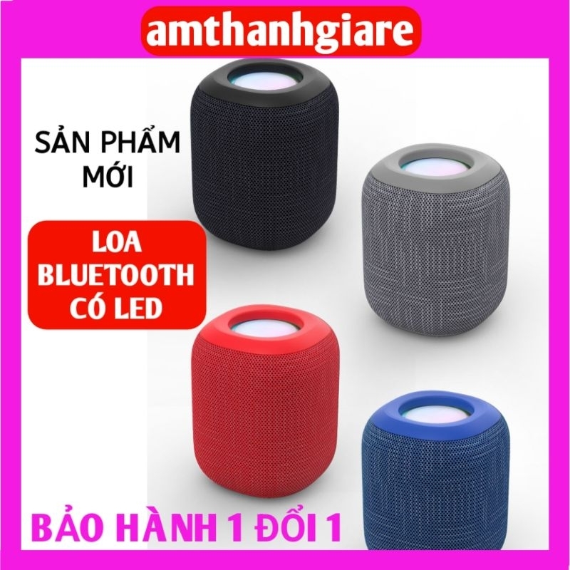 Loa bluetooth 5.0 có Led, Loa không dây mini bản mới ra pin trâu, bass mạnh, âm thanh 360
