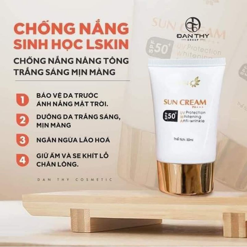Kem chống nắng sinh học Sun Cream Lskin Đan thy