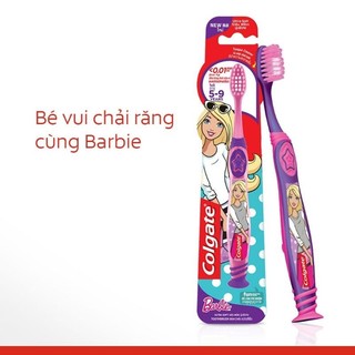 Bàn chải/ Kem đánh răng Colgate Barbie siêu mềm cho bé từ 5-9 tuổi