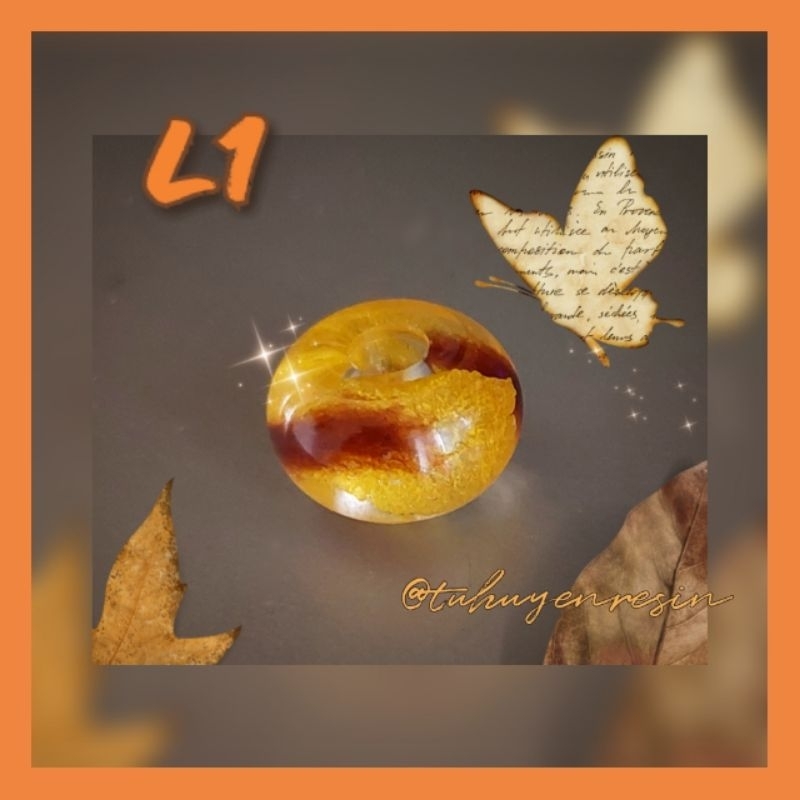 Hạt charm resin hoa khô nhà Tư Tư 🌼◽️▫️ loại khuôn 12mm