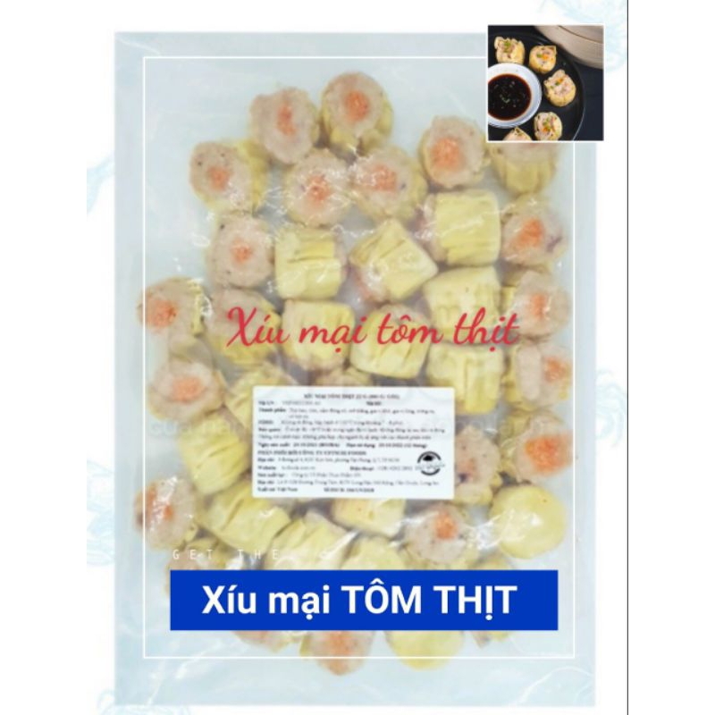 Xíu mại tôm thịt túi 880g 40VIÊN. (giao hỏa tốc)