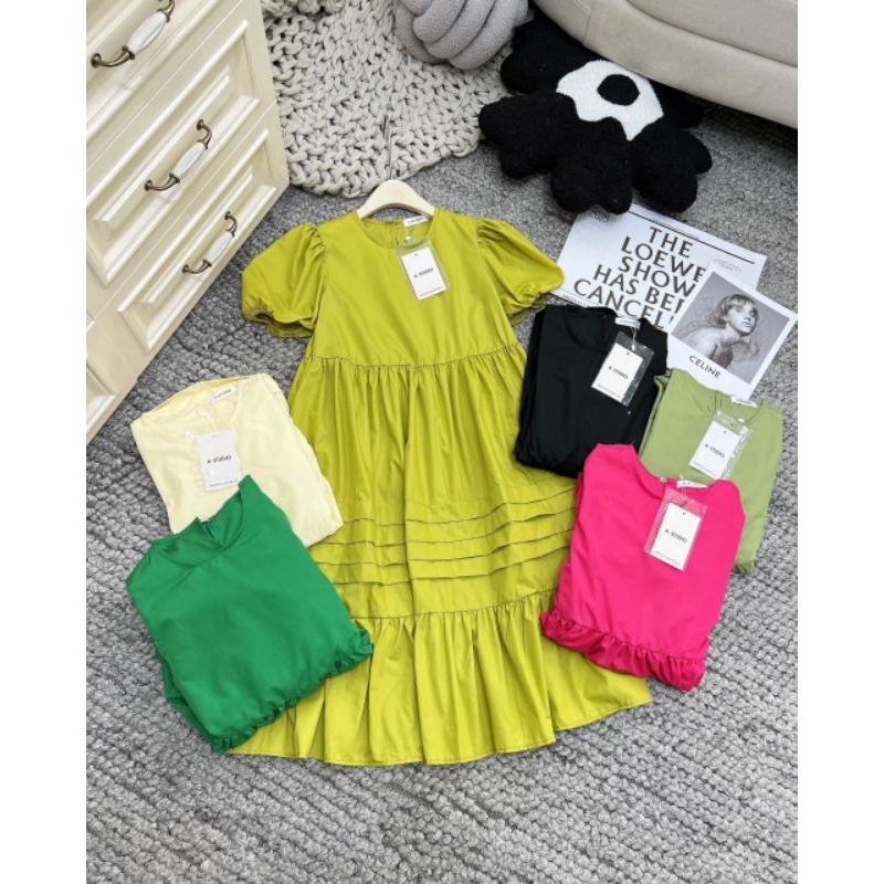 VÁY BẦU DÁNG BABYDOLL MẪU MỚI, KIỂU DÁNG TRẺ TRUNG, MÀU SẮC PHONG PHÚ