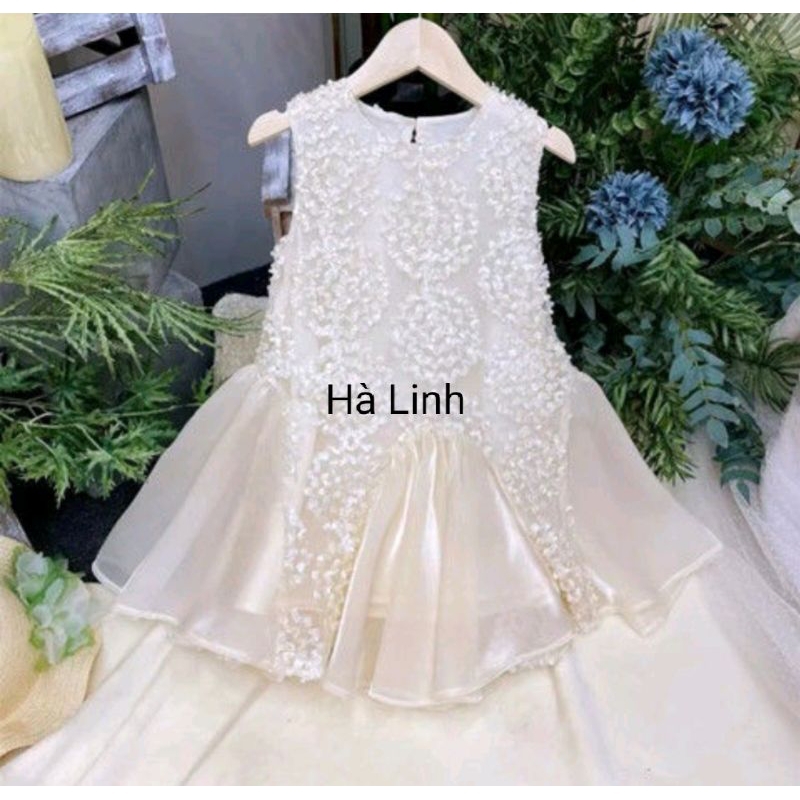 Váy đầm bé gái, đầm công chúa tơ đuôi cá cho bé từ 5_30kg