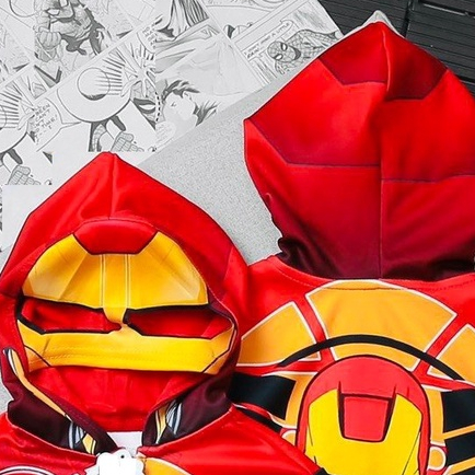 Áo khoác siêu nhân bé trai người sắt MS100284