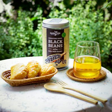 Trà mầm đậu đen rang original HẠNH TÂM hộp 500gr