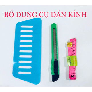 Bộ dụng cụ dán kính, decal dán kính ( dao+gạt+thước)