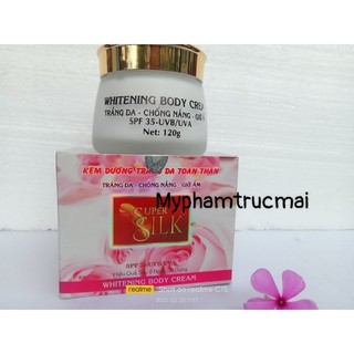 Kem super silk trắng da toàn thân 120g