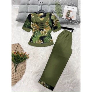 bộ trung niên mặc nhà cho mẹ lụa cao cấp