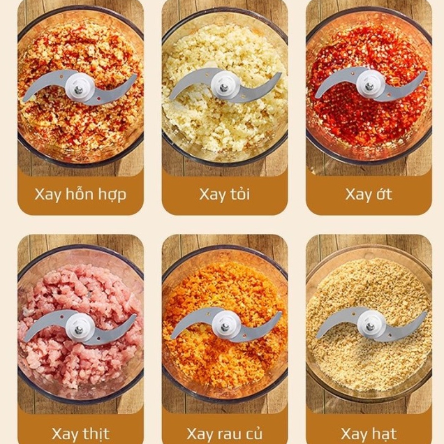 Máy xay thịt, bóc vỏ Kuchen KU DKFC1212 Dung tích 2.1 lít, Bảo hành 24 tháng