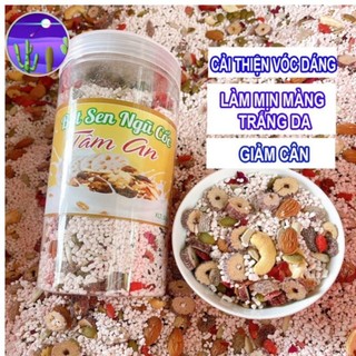 Bột củ sen mix hạt dinh dưỡng Tâm An, ngũ cốc giảm cân, ăn kiêng, dưỡng nhan, hộp 500g