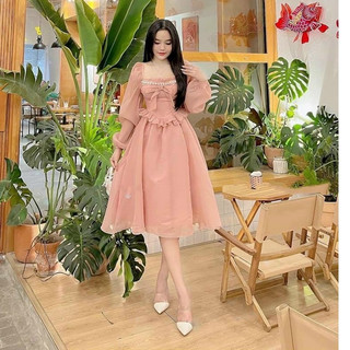Đầm nữ Voan tơ nhẹ nhàng thanh lịch siêu đẹp