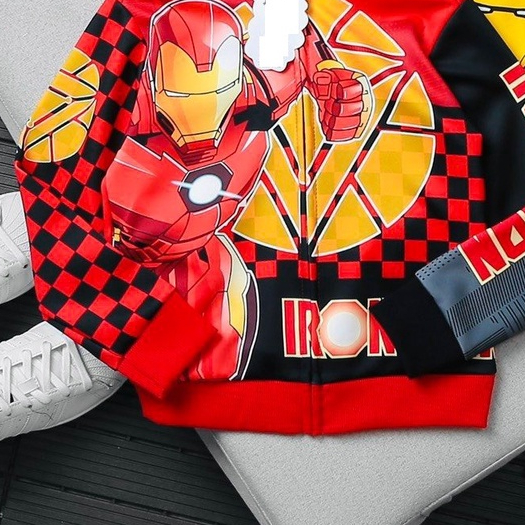 Áo khoác siêu nhân bé trai người sắt MS100284