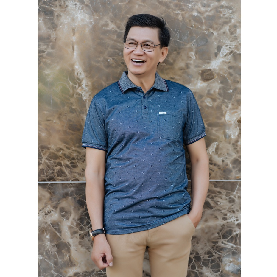 Áo thun thêu nhiều màu basic MELAN trung niên cho người lớn tuổi không xù lông vải cotton co giãn dày dặn | BigBuy360 - bigbuy360.vn