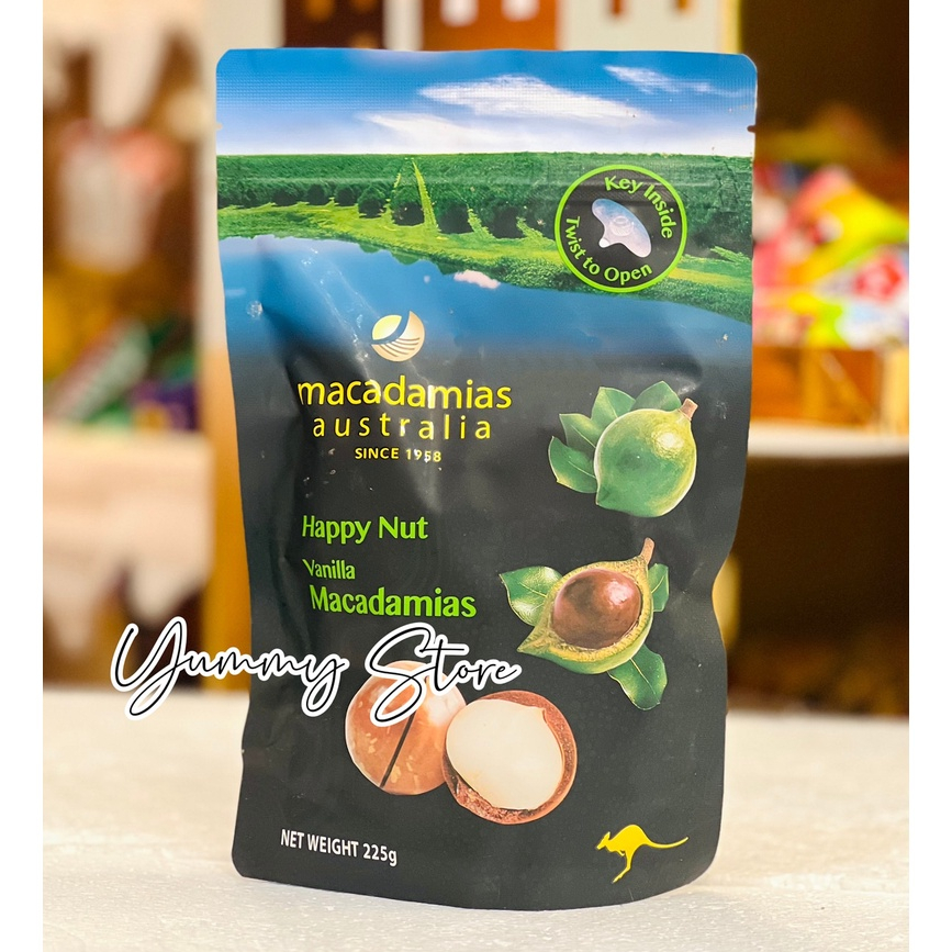 Hạt Macca Vanilla Happy Nut Macadamias Australia