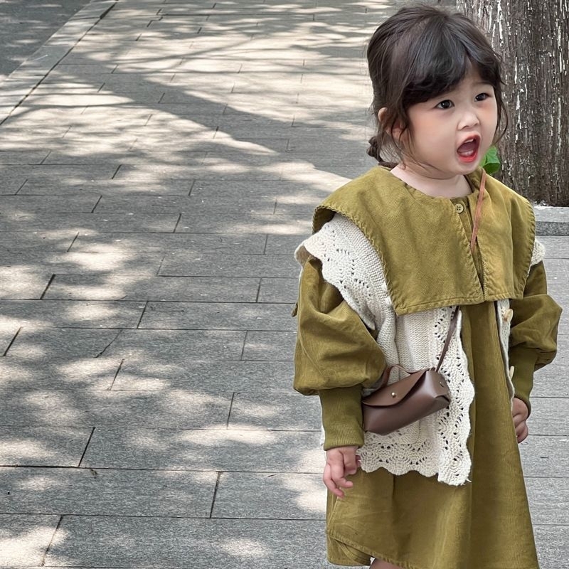 Phụ kiện Túi đeo chéo mini chất liệu da bò cho bé gái