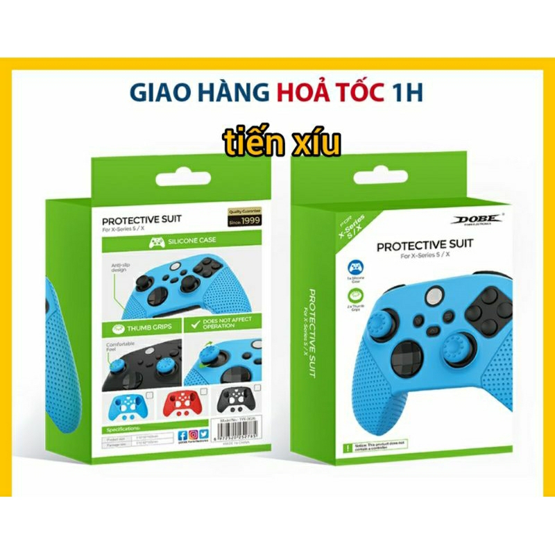 Bao silicon tay cầm Xbox One X và ONES tặng kèm 2 núm bọc cần vỏ bọc tay xbox one X Series Silicon Case
