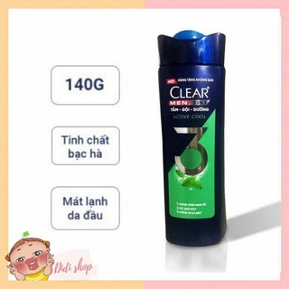 140g - Dầu gội CLear men bạc hà / tắm gội Clear men 3in1 dưỡng toàn thân