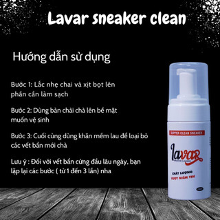 Bộ xịt BỌT vệ sinh giày Lavar