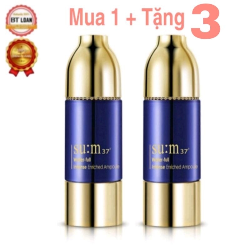 tinh chất siêu căng bóng phục hồi da cấp nước ngừa mụn su:m37 intense enriched ampoule 15ml