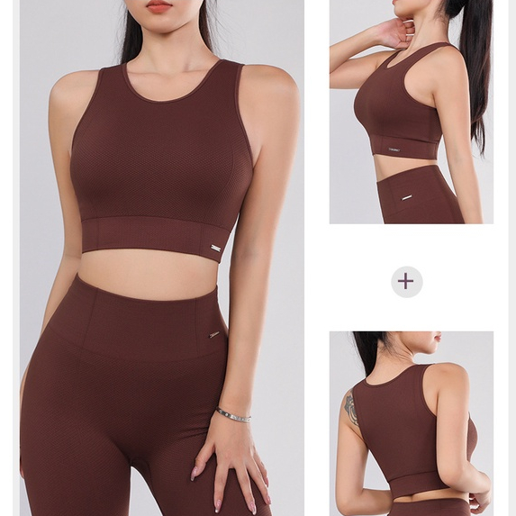 Set Bộ Tập Yoga GYM Nữ Naqi S-270 Dệt Kim Cạp Cao Mút Lót Xịn Tôn Dáng