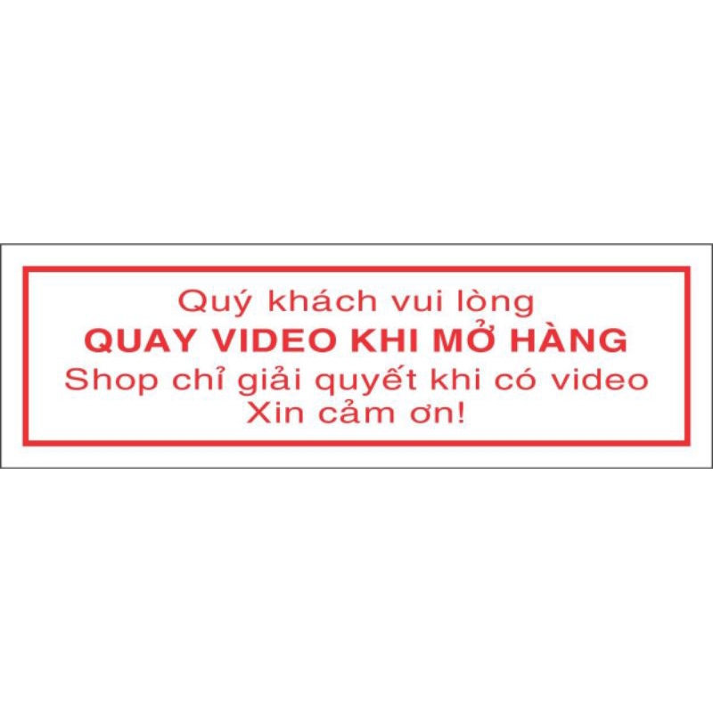 Combo 500 tem dán quay video khi bóc hàng dành cho các shop