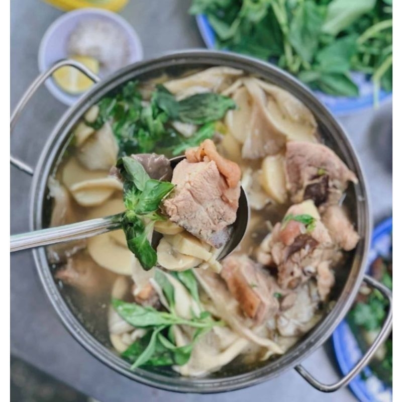 LÁ É TƯƠI PHÚ YÊN: COMBO 1,5 KG NGUYÊN LIỆU LẨU GÀ LÁ É