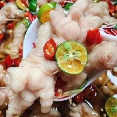 Chân gà rút xương túi 1kg trắng đẹp - chân gà ủ muối thơm ngon