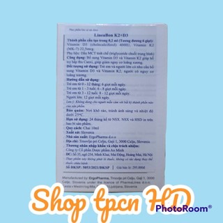 Lineabon D3K2 hỗ trợ tăng chiều cao cho bé