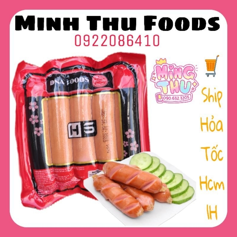 Xúc xích đức bịch 10 cây 500gr hãng DNA / Kitkool