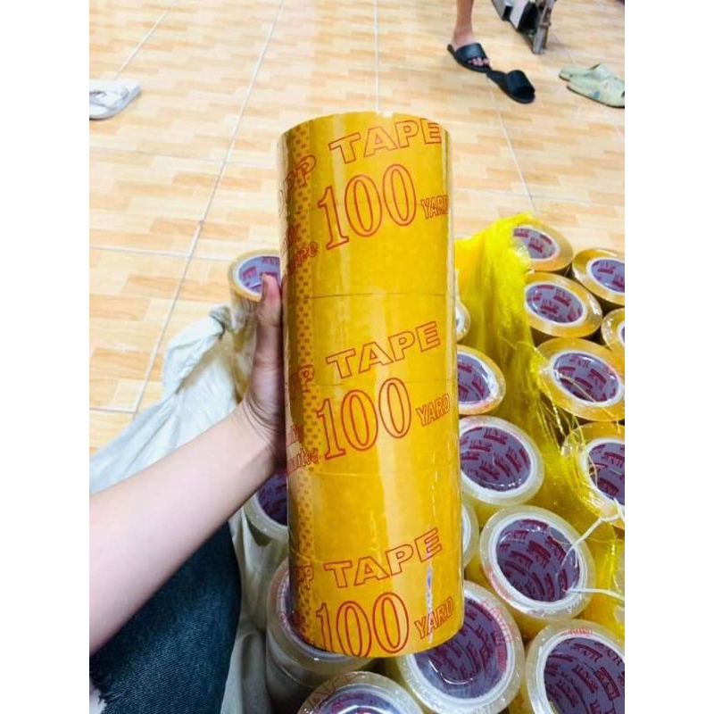 Băng Keo TRONG OPP, ĐỤC Cuộn 100 YARD [Lẻ 1 Cuộn]