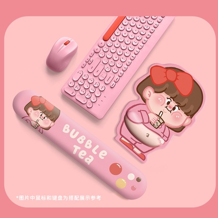 Bộ kê tay bàn phím và lót chuột có đệm tay chống mỏi chất liệu silicon siêu mềm được chọn mẫu