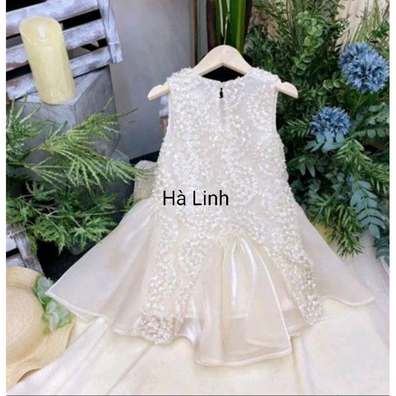 Váy đầm bé gái, đầm công chúa tơ đuôi cá cho bé từ 5_30kg