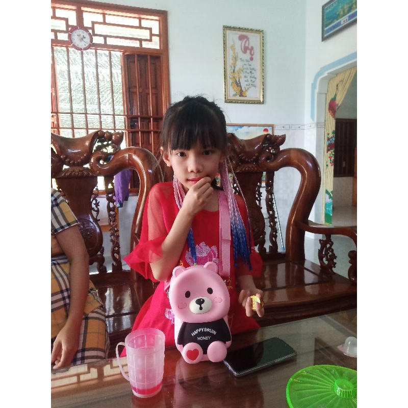 Túi gấu brown silicon