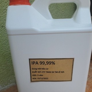 Dung dịch ipa 2-propanol 99.99% nguyên chất , bình 5 lít